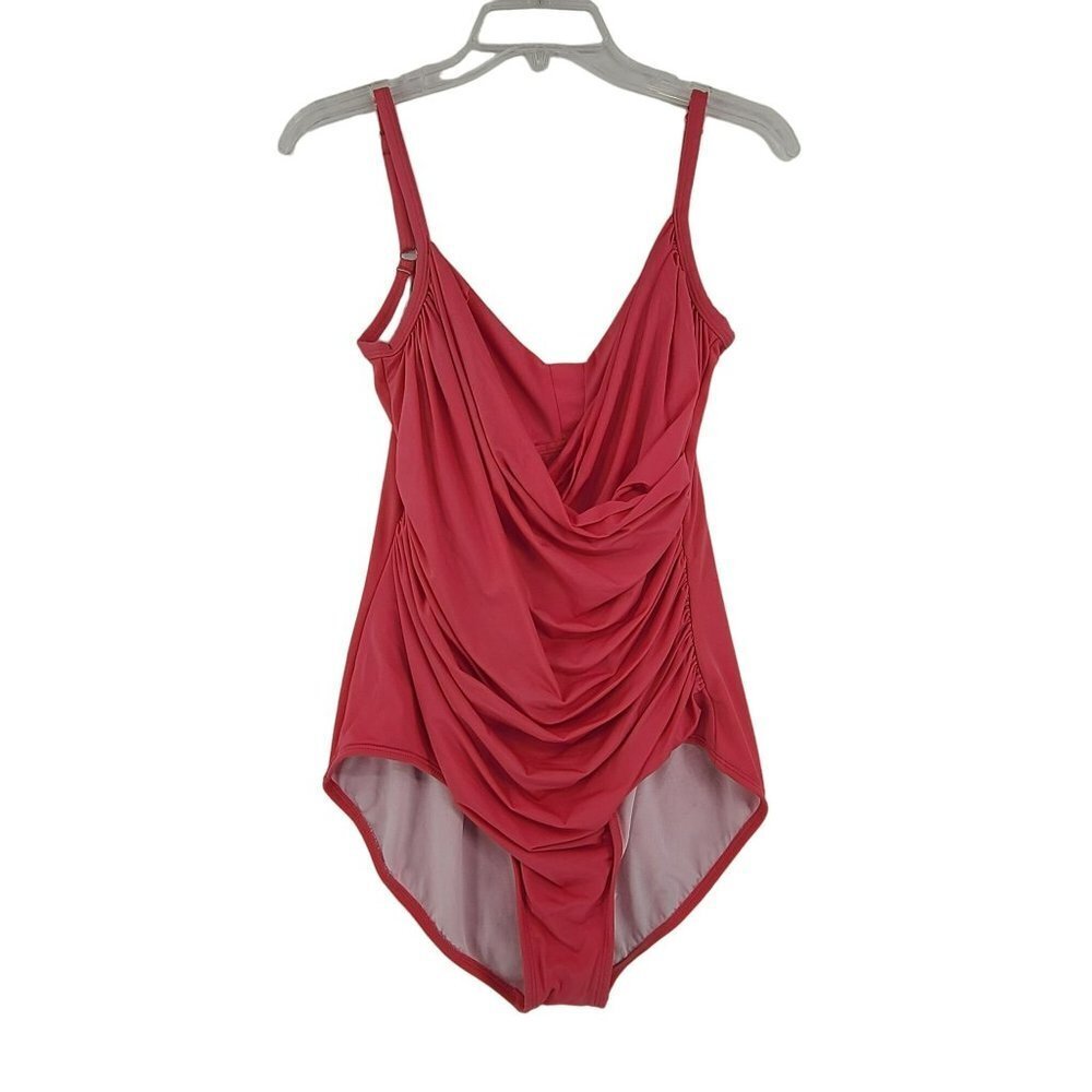 Jantzen Classics Women's One Piece Swimsuit Pink Size L